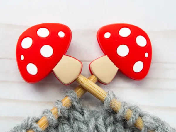 Stitch Stoppers Mushroom from Fox & Pine Stitches 2/package